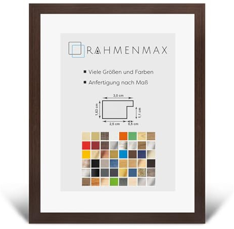 Morena MDF Rahmen für Bild 60x90cm Eiche Dunkel Dekor mit Acrylglas