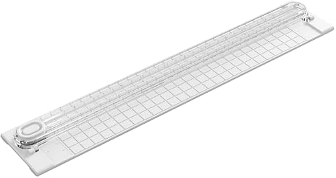 SEABABOO Massicot Papier 33X6cm Coupe Papier Découpeuse Papier A4 Avec Échelle De Mesure Massicot Portable Peut Couper 7 Feuilles De Papier Rogneuse Papier pour Papier Photos Étiquettes (A4)