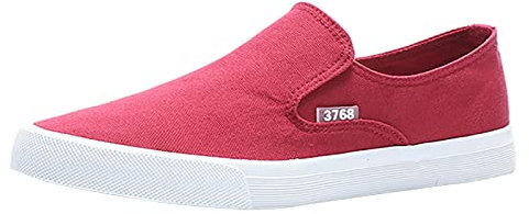 vejtmcc Zapatillas manuales para hombre, zapatillas de skate sin cordones, suaves, mocasines planos con suela de goma, zapatos de ocio, alpargatas de algodón con bolsa para zapatos, zapatos para