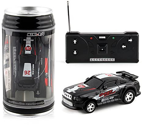 LYEAA Coke Can télécommande véhicule de Course à Piles modèle de Voiture RC LED lumières Micro Voiture de Course Cadeau de noël