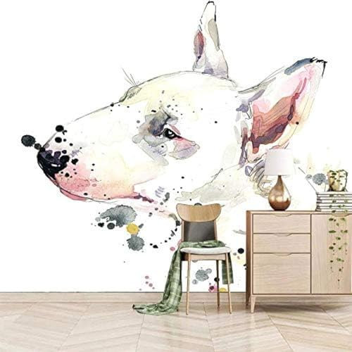 XLMING Graffitis Et Chiens Papier Peint 3D Intissé Salon Canapé Chambre À Coucher Salle Manger Intérieure Murale-300cm×210cm