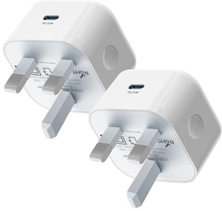 USB C Charger, iPhone Charger PD 25W Fast Charging Wall Charger USBC Power Adapter Type C Brick Cube for iPhone 16/15/14/13/12/11[1 Pack]