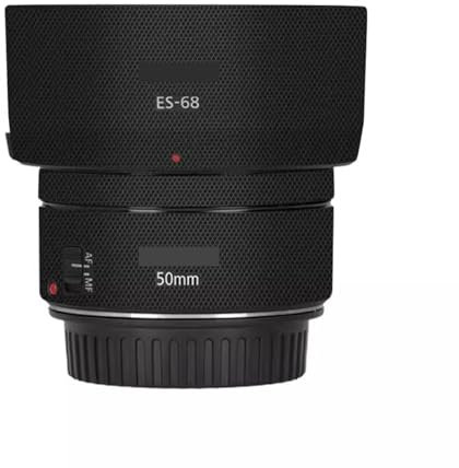 Autocollant en vinyle pour objectif d'appareil photo Canon EF 50 mm F 1.8 STM Noir matrice