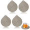 4 PCS Plate Warmer, Microwave Non-Slip Silicone Mats Multi-Purpose Heat Resistant Mat for Keeping Food Warm Oven Hot Pan Dinner Party Cooking