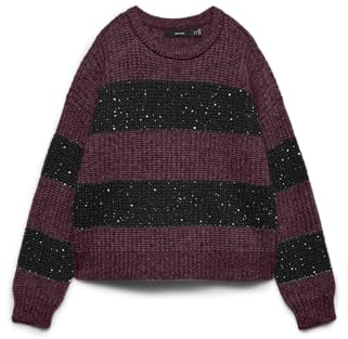 VERO MODA Damen Vmsparkle Ls O-Neck Pullover Vmsparkle Ls O-Neck Pullover (1er Pack)