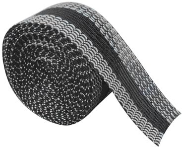 Dianeil Saumband 10M Bügelnband zum Aufbügeln Bügelkleber Waschfest Nahtband für Hosen Kleidung Stoffe Gardinen Vorhänge (Schwarz, 2.4cm Breit)