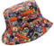 Dekewe One Piece Bucket Hat Fishing Hat Cotton Foldable Sun Hat Unisex Cartoon Print Beach Festival Accessory for Men Women Teens 56-58cm