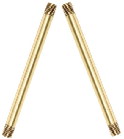 Gatuida 2stücke Gerade Kupferrohre Mit Außengewinde Für Diy-lampenfassungen Für Wand Und Pendelleuchten Auslaufsicher Klassisch Einfache Installation