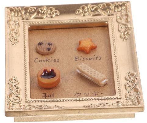DECHOUS Puppenhausrahmen Puppenstubenmöbel Mini Dollhouse Furniture Dollhouse playmobile Dollhouse Accessories puppenhauszubehör Puppenhausdekor Puppenhaus Bilderrahmen Harz