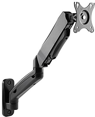 SaryEdge Monitor Mount Wall Mounted Monitor Stand Arm Gas Spring Long Arm Monitor Stand Mount Adjustable Monitor Arm Fits 17-27 Monitors 4.4-19.8 (