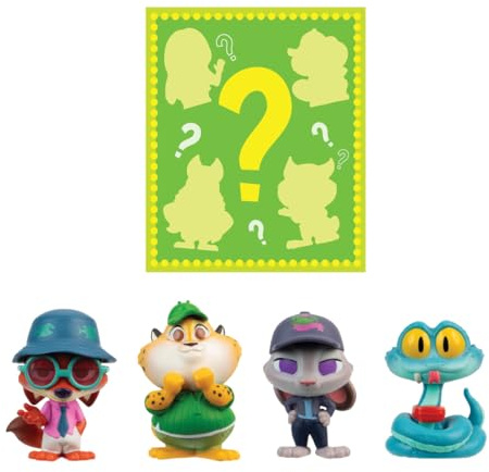 Disney Zoomania 2 – ZOTP0060 - Mystery Tails 5er-Pack mit Überraschungsfigur – 5 cm Sammelfiguren – Collector-Serie für Kinder ab 4 Jahren
