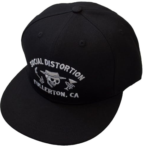 Rock Off officially licensed products Men's Social Distortion Fullerton Skelly Baseball Cap Black