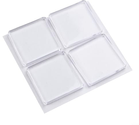 4pcs Set of Silicone Anti Vibration Mats for Washing Machines Transparent Color