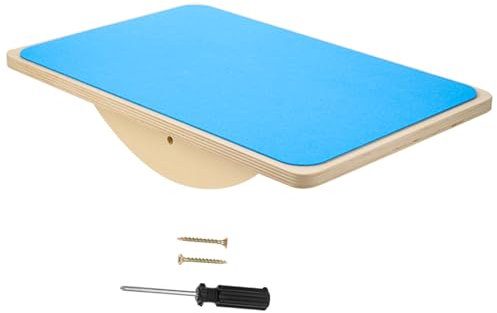 minkissy Kids Balance Seesaw Board Toy for Children Wooden Rocking Balance Trainer for Sensory Play Outdoor Fitness and Coordination Development