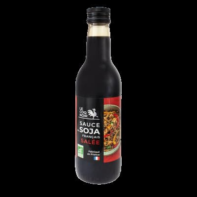 Le Coq Noir Sauce Soja Français - Salée Bio 375ml