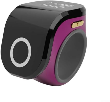 Intelligenter digitaler Ring mit 4-stelligem Zähler und verstellbarer Passform, wasserdicht für den Einsatz unter verschiedenen Bedingungen (rot)