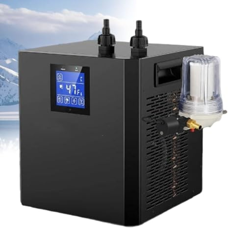 Gavscient Raffreddatore d'Acqua per Bagno di Ghiaccio, Chiller per Immersione Fredda con Filtro Esterno, Pompe Sommergibile, Tubi Isolati & Display LED, Affidabile per Uso Domestico & Professionale
