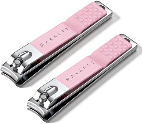 Makartt Coupe-Ongles Acier Inoxydable Bords Incurvés