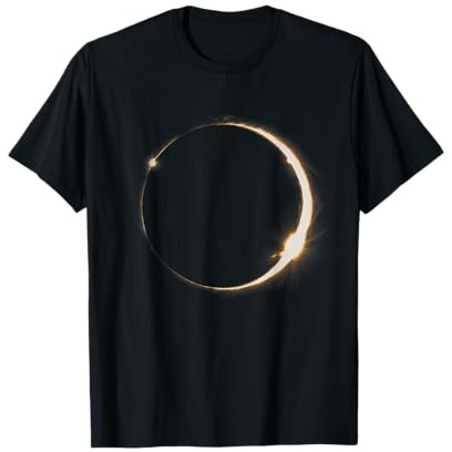 Eclipse Solar Sun Ring Mond Cosmic Space Phänomen T-Shirt