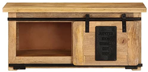 Genérico Mueble para TV Madera Maciza de Mango 90x35x40 cm,Mobiliario,Muebles TV,321570