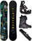 Airtracks Herren Snowboard Set Board Data Wide Freestyle Freeride 164 - Softbindung Master - Softboots Star Black 46 - SB Bag