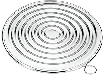 Metaltex Frangifiamma, Fibra, Ceramica, 19 cm, Acciaio Cromato, antiaderente