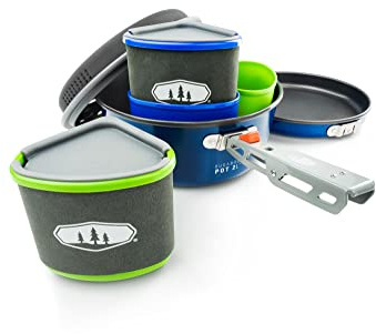 GSI Outdoors, Bugaboo Backpacker, Nesting Cook Set, Superior Backcountry Cookware Since 1985