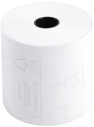 Exacompta - Réf. 40347E - Paquet de 10 bobines pour tickets de caisse et carte bancaire 57x60 mm - 1 pli thermique 55g/m² sans BPA - Diamètre 60 mm - Métrage (+ ou - 2m) : 44 m