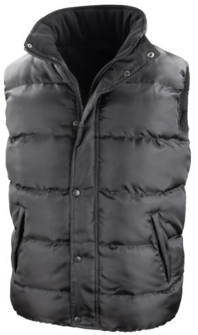 Result Core Nova Lux Herren Winterweste / Steppweste, wasserabweisend, winddicht S,Schwarz