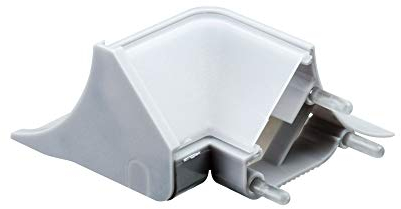 Paulmann 70441 Corner Profil Outside Edge für den Anschluss von Profilen in Raum-Außenecken 2er Pack Grau Kunststoff überstreichbar tapezierbar