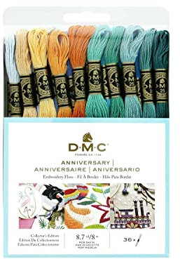 DMC Stickgarn und Stickgarn, 8 m, Goldfarben, 27 Stück