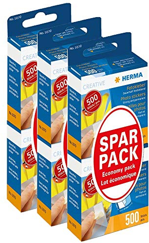 Herma 1075 Photo Glue Value Pack 6 x 500 Pieces (3000)