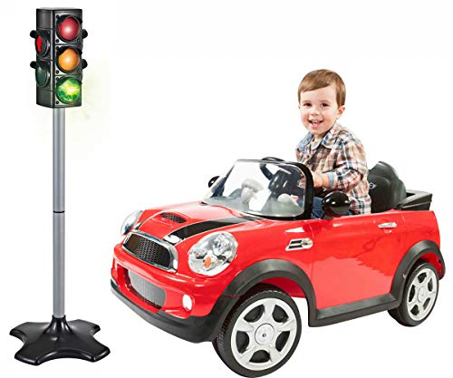 Brigamo Spielzeug Ampel mit Lichtwechsel für Auto- und Fußgängerverkehr