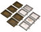 Case Cover 10er-Pack Antike Bilderrahmen hängend Dekorative Mini Gemälde-Rahmen-Anhänger Bronze Metall Rahmen für Wohnzimmer, Schlafzimmer, Bücherregal, Schreibtisch & mehr