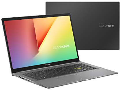 Asus VivoBook S15 S533 Ordinateur portable fin et léger, écran 15,6, processeur Intel Core i5-1135G7, RAM DDR4 8 Go, SSD PCIe 512 Go, Wi-Fi 6, Windows 10 Home, noir Indie S533EA-DH51