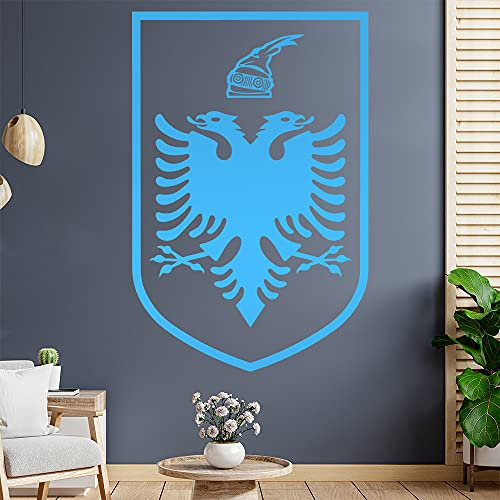 Albanien Wappen Wandtattoo Wandaufkleber Wall Sticker - Dekoration, Küche, Wohnzimmer, Schlafzimmer, Badezimmer