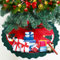 Uten Jupe de Sapin de Noël 90cm - Décoration Base d'Arbre, Ornement Maison Fête, Tapis Tablier Rouge Couvre Pied de Sapin