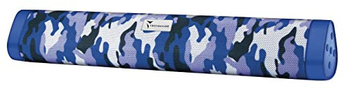 BARRA AMPLIFICATA SOUNDBAR TM-A15-CAMG SENZA FILI Casse per PC, Soundbar per PC e TV, Casse wireless Bluetooth & Cablata, Cassa portatile. (camouflage blu)