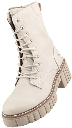 MUSTANG 1447-506, Botín con Cordones Mujer, Ice, 40 EU