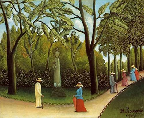 Zhyaunz Chopin-Denkmal-Diamant-Malset für Erwachsene, Anfänger, runde Stickerei, 5D-DIY-Henri-Rousseau-Mosaik-Gemälde, Strassbild, Kunstdekor 40x50cm