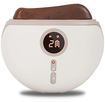 VRAIKO Lux Gua Sha Gesichtswerkzeuge, Gesichtsformungswerkzeug, elektrisches Gesichtsmassagegerät mit Wärme & Vibration & Anti-Aging, Facelift, Falten-und Schwellungsreduzierung