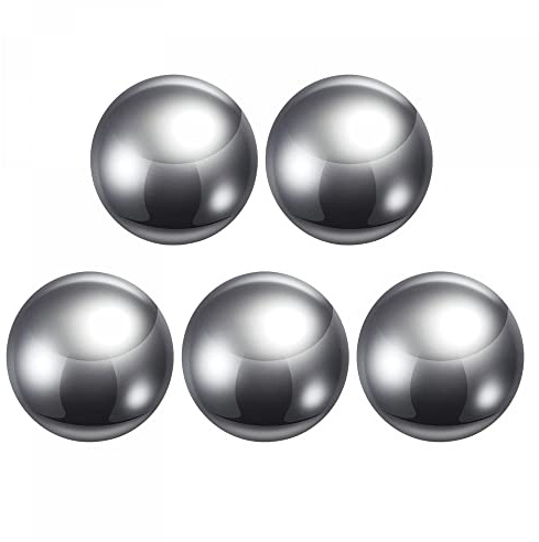 sourcing map 5 Stück 30mm Kohlenstoff Stahl Lagerung Kugeln Präzision Poliert