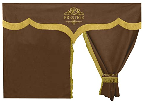 Rideaux DE LIT PRESTIGE LINE TIR/Camion (Mercedes, Man, DAF, Scania, IVECO, Volvo, Renault, Ford) (Brun)