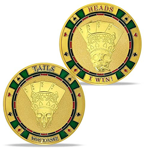 Heads Or Tails Darts Herausforderung Münze I Win You Lose Good Luck Decision Coin