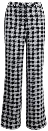 ORSAY Weiß-schwarz gemusterte Damenhose