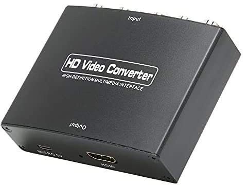 YPbPr-zu-Konverter, 1080P-Komponenten-zu-Adapter mit R-L-, Unterstützt DVD,für HDTV