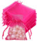 G2PLUS 50PCS Rosa Sacchetti Organza 7x9CM Sacchetti Organza Regalo Sacchetti Regalo in Organza Borse Organza con Coulisse Sacchetti Confetti per Matrimonio, Caramella Gioielli