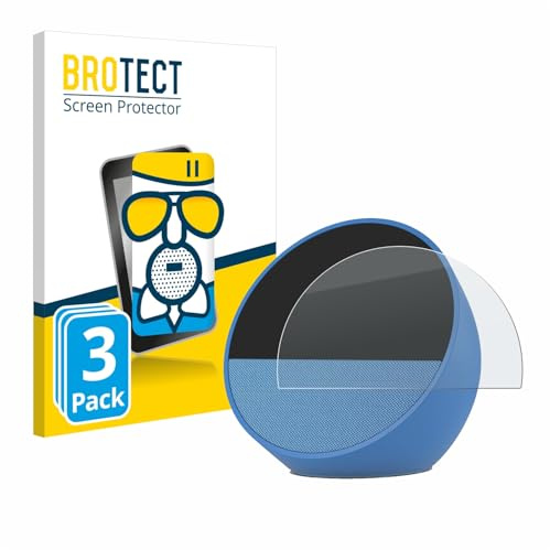 BROTECT Schutzglas für Amazon Echo Spot 2024 | 3 Stück Entspiegelnder Displayschutz Made in Germany Schutzfolie Matt Kratzfest 9H Anti-Fingerprint Einfache Montage