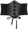 AIDUCHO Schwarzes Korsett Damen, Elastische Breiter Gürtel Damen, Black Corset Piratenkostüm Damen Piraten Korsett für Valentinstag Partys M