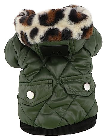 Fleece-Overall für Hunde, Hundeweste, Haustierkleidung, Hundekapuzenpullover mit Pelzkragen, Hundekleidung, Hunde-Outfits, Hundebekleidung, Heimtierbedarf